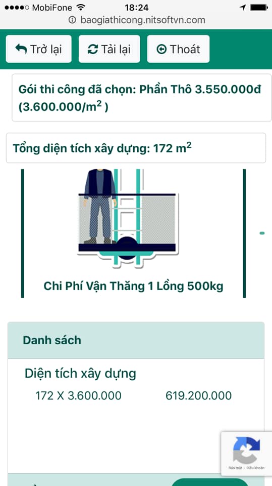 Phần mềm dự toán xây dựng