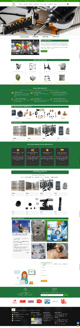 Website cổng thông tin điện tử về công ty cơ khí