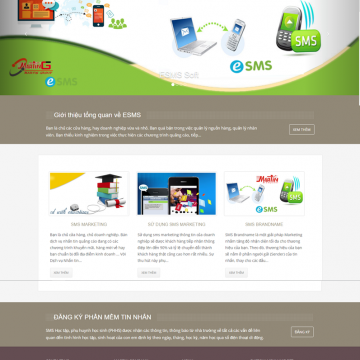   Web app - đăng ký sử dụng gởi sms tự động - esms martin