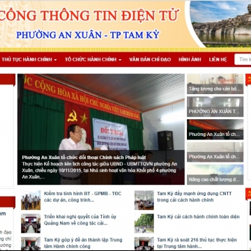 Cổng thông tin điện tử phường An Xuân - Tam Kỳ Quảng Nam
