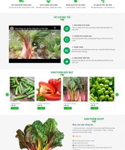 Giao diện web nông sản nông nghiệp, giới thiệu cơ sở