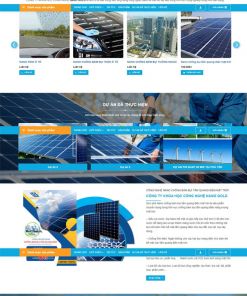Hệ thống website cho thiết bị năng lượng mặt trời